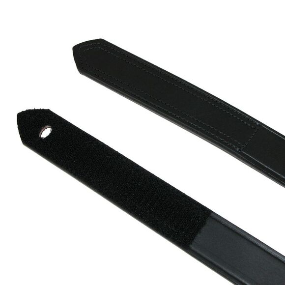 Boston Leather Men's Leather No Scratch Work Belt with Hook and Loop Closure - Picture 2 of 3